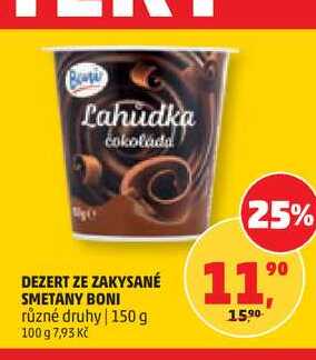 DEZERT ZE ZAKYSANÉ SMETANY BONI, 150g 
