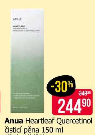 Anua Heartleaf Quercetinol čisticí pěna 150 ml Teta drogerie