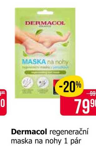 Dermacol regenerační maska na nohy 1 pár 