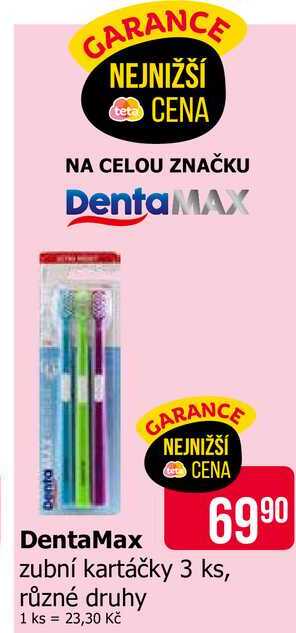 DentaMAX zubní kartáčky 3 ks, různé druhy Teta drogerie