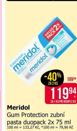 meridol Gum Protection zubní pasta duopack 2x 75 ml 