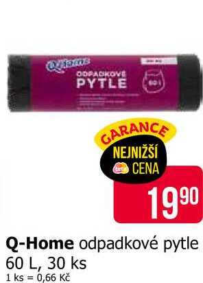 Q-Home odpadkové pytle 60 L, 30 ks Teta drogerie