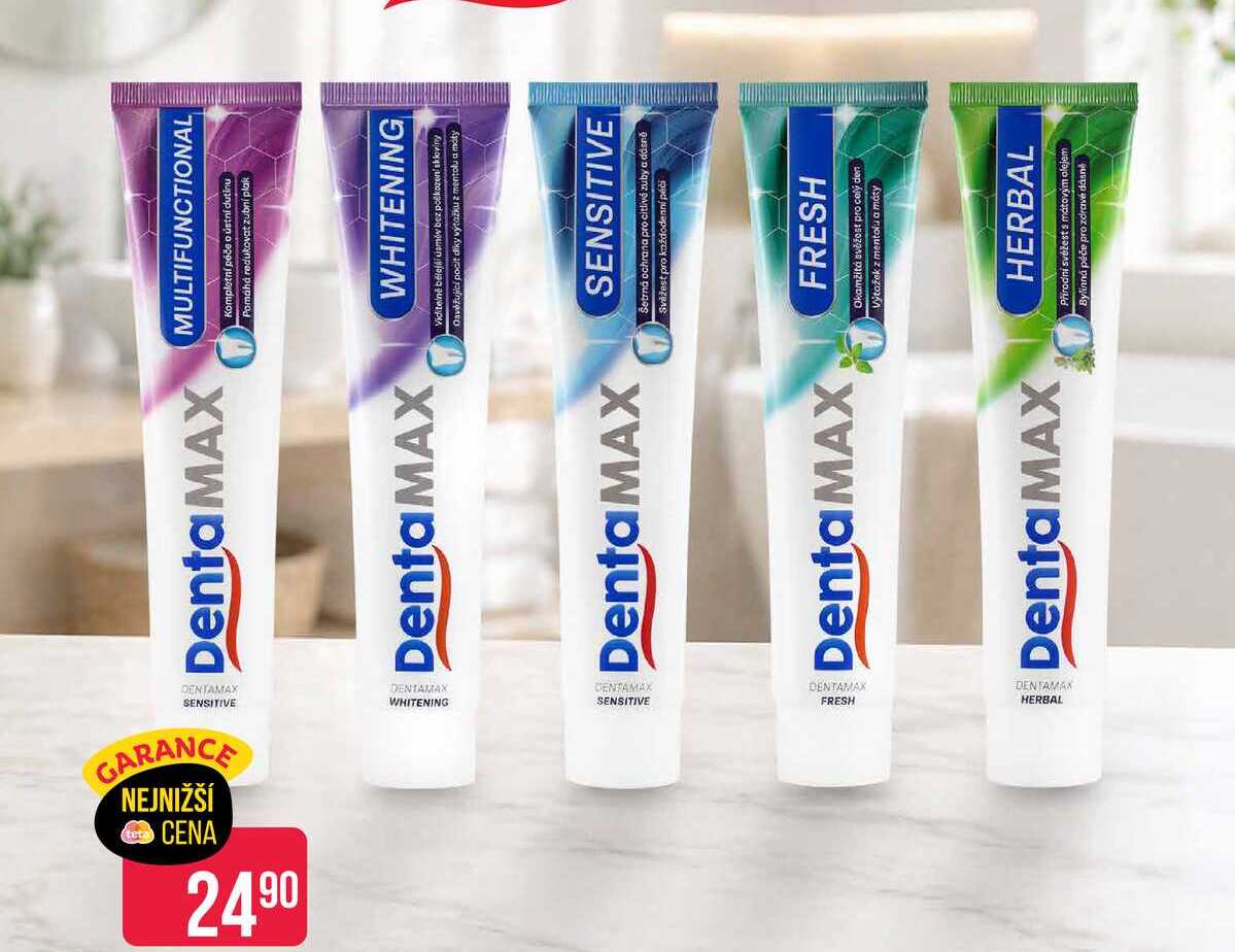 DentaMAX zubní pasta, různé druhy Teta drogerie