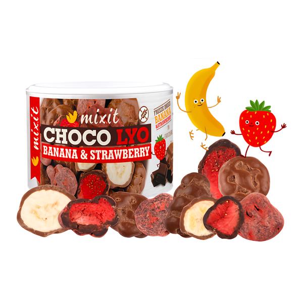 Mixit Křupavé banánky a jahody v čokoládě