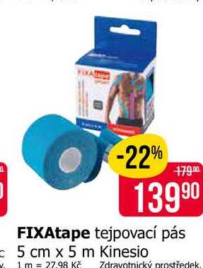 FIXAtape tejpovací pás 5 cm x 5 m Teta drogerie