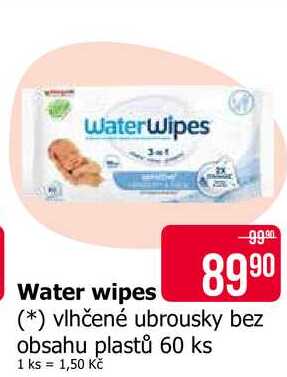 Water wipes vlhčené ubrousky bez obsahu plastů 60 ks Teta drogerie