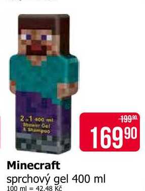 Minecraft sprchový gel 400 ml Teta drogerie