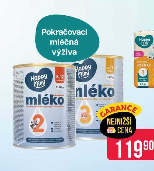 Happy Mimi Pokračovací mléčná výživa 