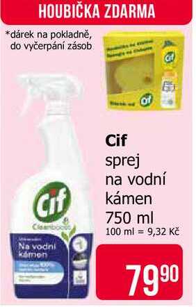 Cif of sprej na vodní kámen 750 ml Teta drogerie