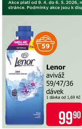 Lenor 34H aviváž 59/47/36 dávek Teta drogerie