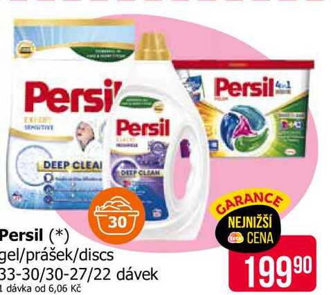 Persil gel/prášek/discs 33-30/30-27/22 dávek 