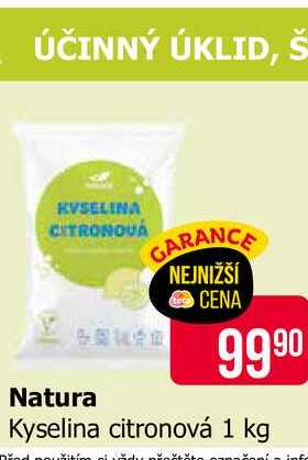 Natura Kyselina citronová 1 kg 