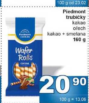 Piedmont trubičky 160g