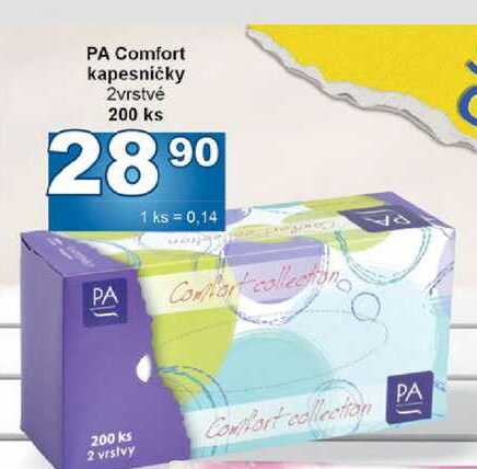 PA Comfort kapesničky 2vrstvé 200 ks
