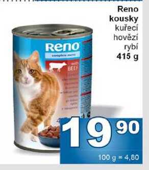 Reno kousky kuřecí hovězí Reno rybí 415 g