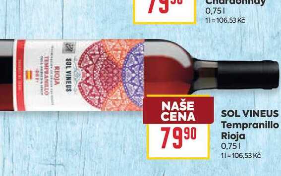SOL VINEUS Tempranillo Rioja 0,75l