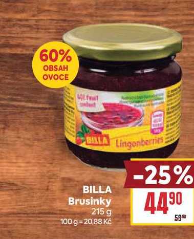 BILLA Brusinky 215 g 