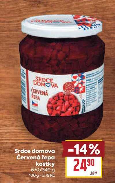 Srdce domova Červená řepa kostky 670/340 g