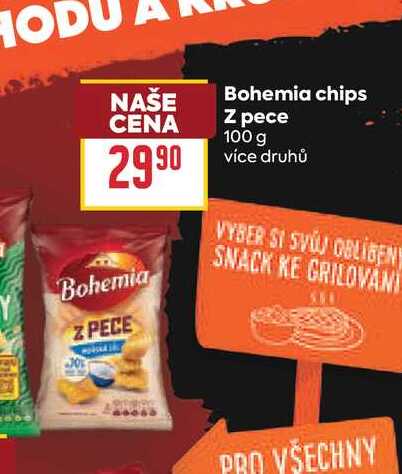 Bohemia chips Z pece 100 g