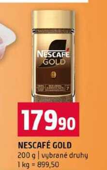 NESCAFÉ GOLD 200 g vybrané druhy