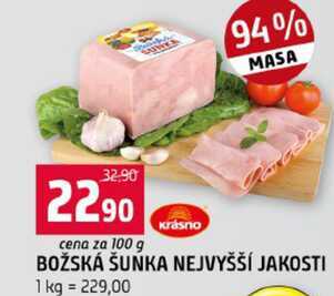 BOŽSKÁ ŠUNKA NEJVYŠŠÍ JAKOSTI 100g