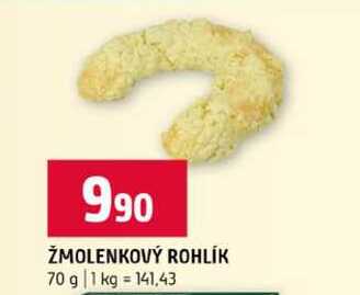 ŽMOLENKOVÝ ROHLÍK 70 g 