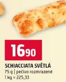 SCHIACCIATA SVĚTLÁ 75 g pečivo rozmrazené 