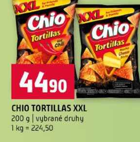 CHIO TORTILLAS XXL 200 g vybrané druhy 