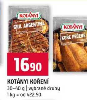 KOTÁNYI KOŘENÍ 30-40 g vybrané druhy 