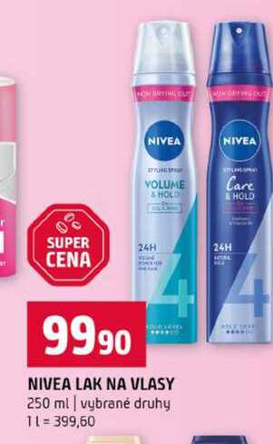 NIVEA LAK NA VLASY 250 ml vybrané druhy