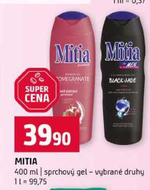 MITIA 400 ml sprchový gel vybrané druhy 