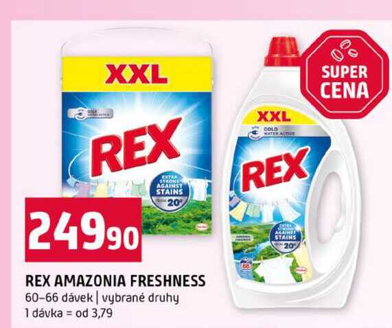 REX AMAZONIA FRESHNESS 60-66 dávek vybrané druhy Terno