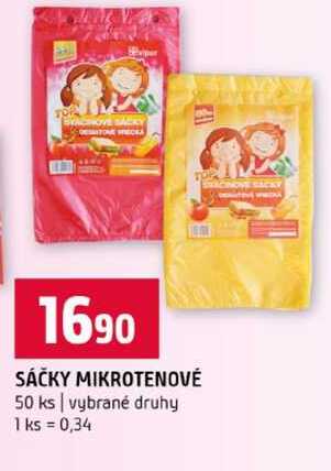 SÁČKY MIKROTENOVÉ 50 ks vybrané druhy Terno