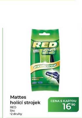 Mattes holící strojek RED 5 ks