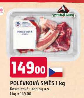 POLÉVKOVÁ SMĚS 1 kg Kostelecké uzeniny a.s. 