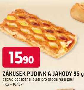 ZÁKUSEK PUDINK A JAHODY 95 g 