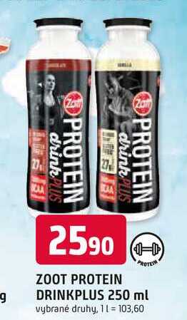 ZOTT PROTEIN DRINK PLUS 250 ml  v akci