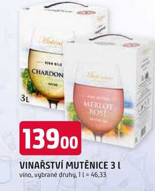 VINAŘSTVÍ MUTĚNICE 3 L 