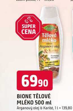 BIONE TĚLOVÉ MLÉKO 500 ml 