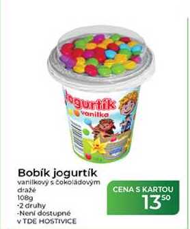 Bobík jogurtik vanilkový s čokoládovým dražé 108 g