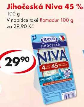 Jihočeská Niva 45 %, 100 g 