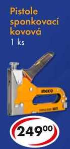 Pistole sponkovací kovová 