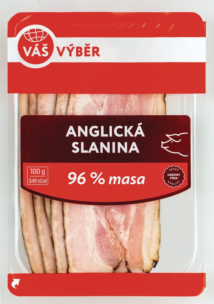 VÁŠ VÝBĚR Anglická slanina, 100 g