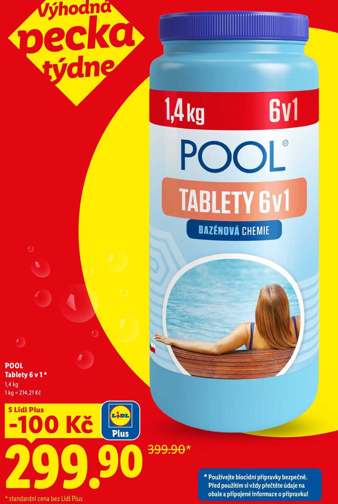 POOL Tablety 6 v1, 1,4 kg