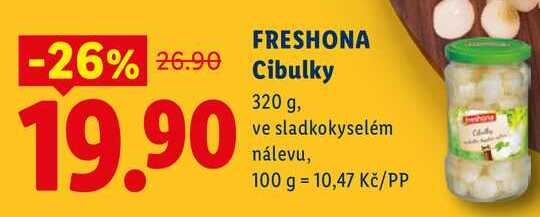 FRESHONA Cibulky, 320 g