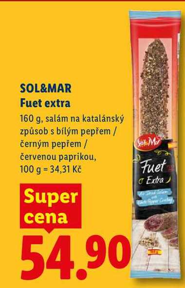 SOL&MAR Fuet extra, 160 g