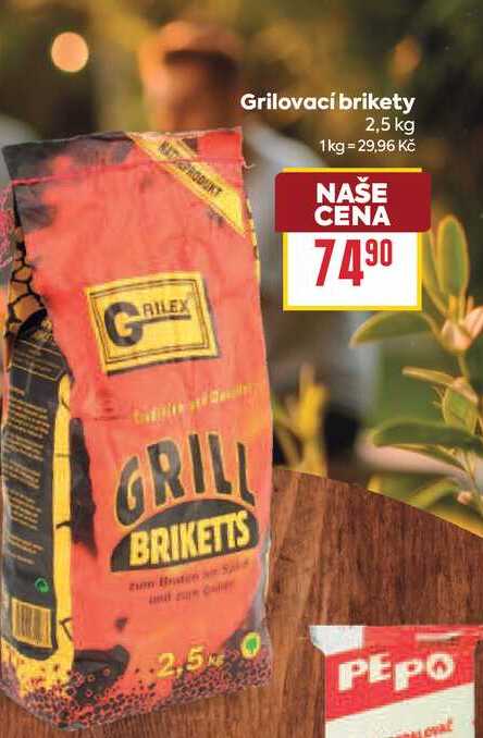 Grilovací brikety 2,5kg BILLA