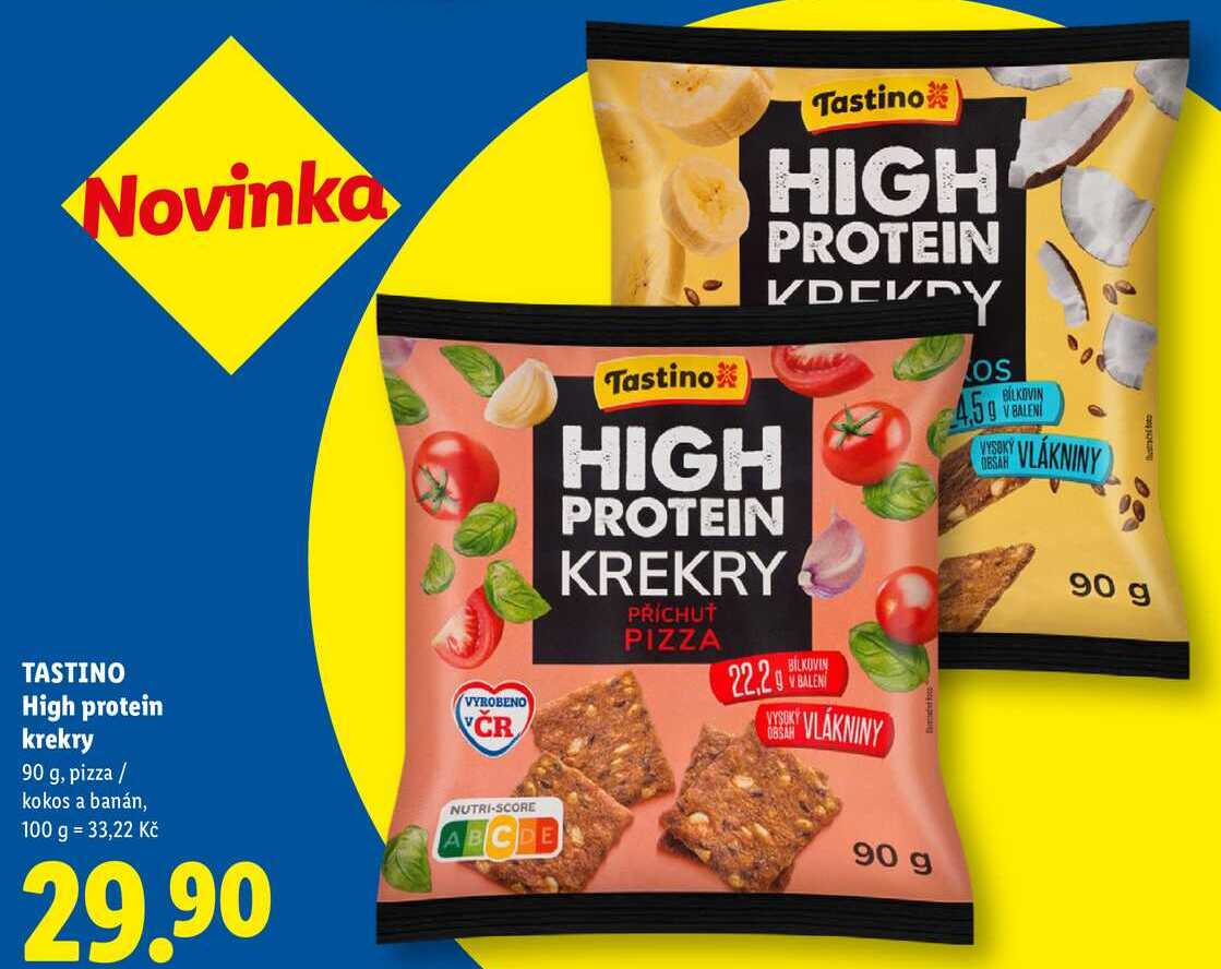 TASTINO High protein krekry, 90 g