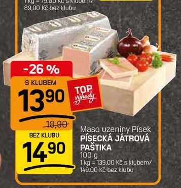 PÍSECKÁ JÁTROVÁ PAŠTIKA 100 g