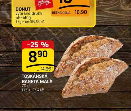 TOSKÁNSKÁ BAGETA MALÁ 70 g 